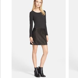 Theory Knit Leather Dress
